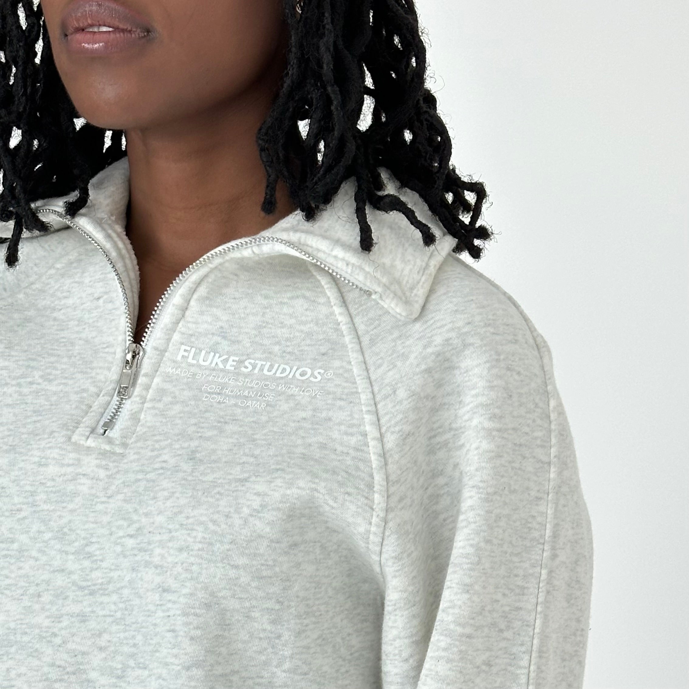 FLUKE STUDIOS® CLASSIC HALF ZIPPED GREY JACKET