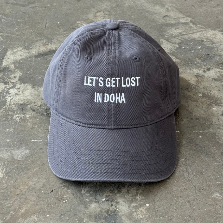 LETS GET LOST IN DOHA GREY CAP