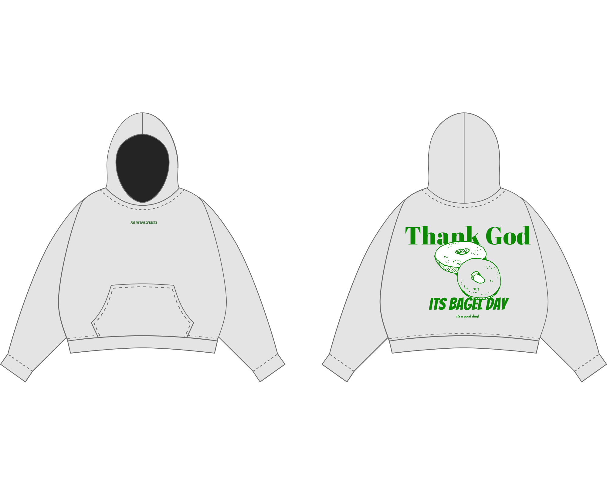 For the Love of Bagels Hoodie
