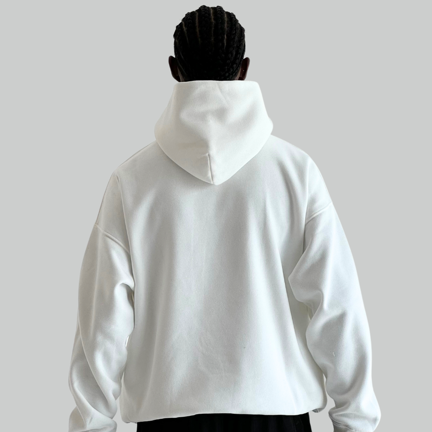 My Heart Is Full Of Love White Oversizeed Hoodie
