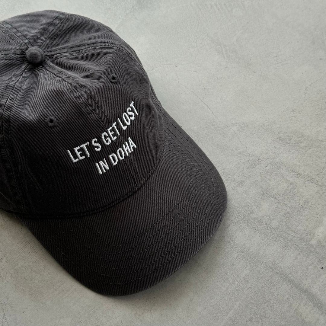 LETS GET LOST IN DOHA GREY CAP